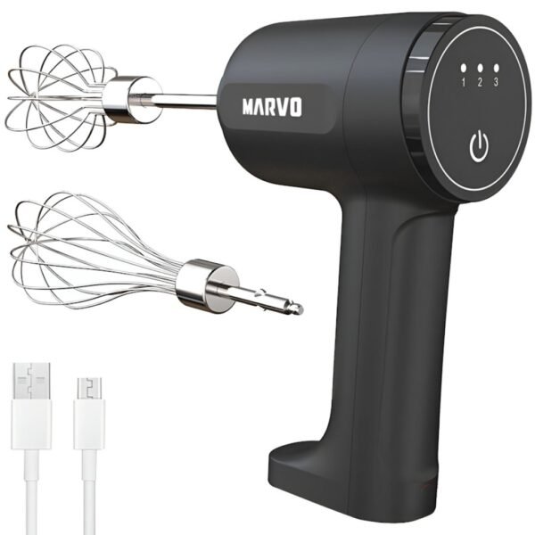 BATIDORA DE MANO INALAMBRICA RECARGABLE USB MULTIPLES USOS