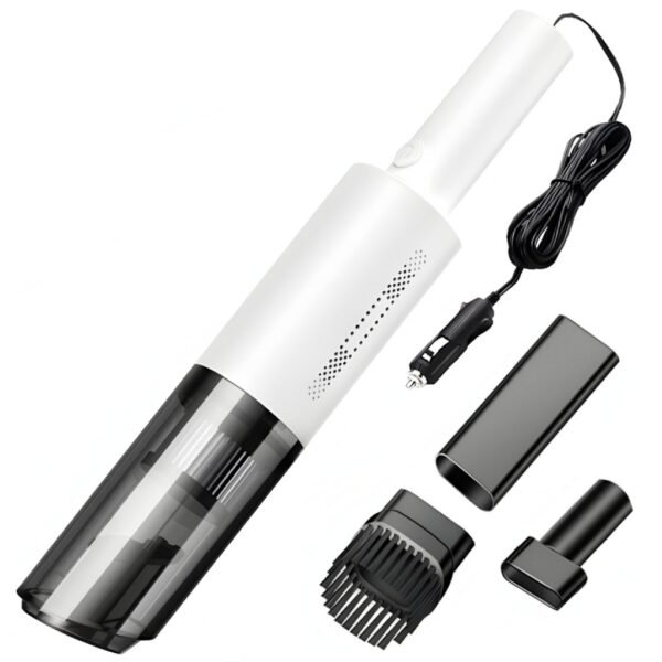 ASPIRADORA PORTATIL MANO CON CABLE 3 METROS 12V 120W PARA AUTO 3 PUNTEROS
