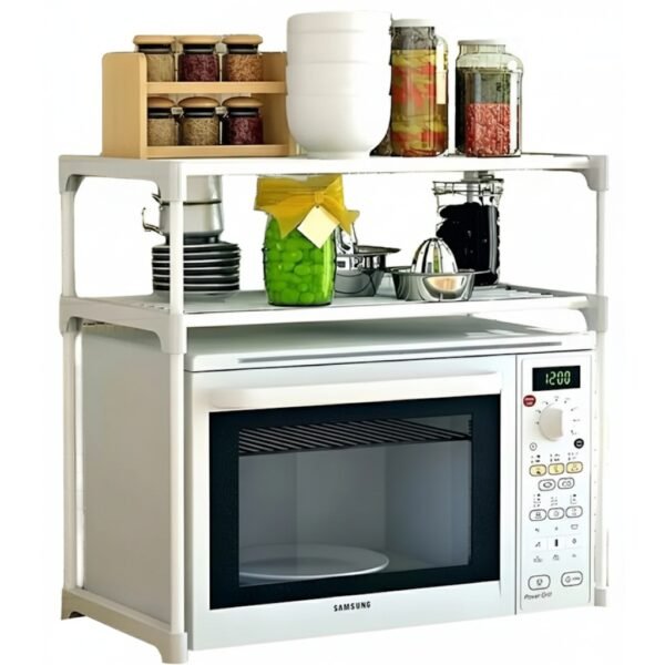 ESTANTE ORGANIZADOR MUEBLE SOBRE MESADA 2 PISOS REPISA COCINA 57.5 X 26 X 50 CM