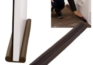 CHORIZO DOBLE BURLETE PROTECTOR AISLANTE PARA PUERTA 80CM FRIO CALOR