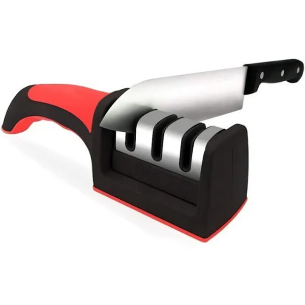 AFILADOR MANUAL DE CUCHILLOS TIJERAS CUCHILLAS Y + MANGO ERGONOMICO