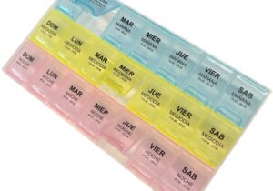 PASTILLERO SEMANAL X3 VECES AL DIA ORGANIZA REMEDIOS PASTILLAS EN ESPAÑOL 3 TOMAS DIARIAS