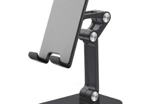 SOPORTE PLASTICO PLEGABLE TABLET O CELULAR PARA ESCRITORIO MESA IPAD CASA O TRABAJO