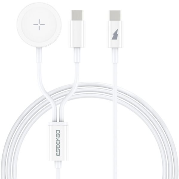 CABLE DE CARGA MAGNETICO APPLE WATCH + CABLE IPHONE USB-C TIPO C DE 1 METRO IPHONE 15 16 17